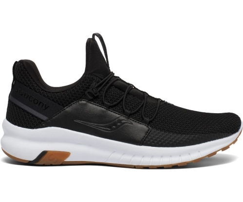 Tenis Saucony Stretch & Go Glide Hombre Zapatillas Running Negras / Gum México MX-683-YP